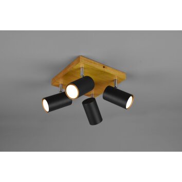 Trio Marley Spotlamp Hout licht, 4-lichts