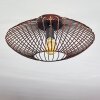 Wemude Plafondlamp Koperkleurig, Zwart, 1-licht