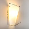 Zera Muurlamp Aluminium, Wit, 1-licht