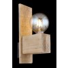 Globo ADALIE Muurlamp Hout licht, Zwart, 1-licht