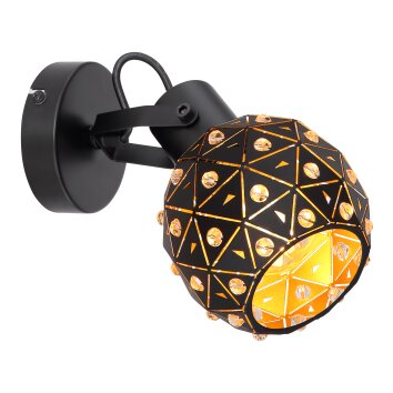 Globo JODIE Spotlamp Zwart, 1-licht