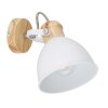 Globo WIHO Spotlamp Hout donker, Wit, 1-licht