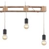 Globo JOELLE Hanger Bruin, Hout licht, Zwart, 4-lichts