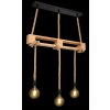 Globo ULLEU Hanger Bruin, Zwart, 3-lichts