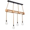 Globo ULLEU Hanger Bruin, Zwart, 4-lichts