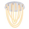 Globo KAIA Plafondlamp LED Chroom, 1-licht