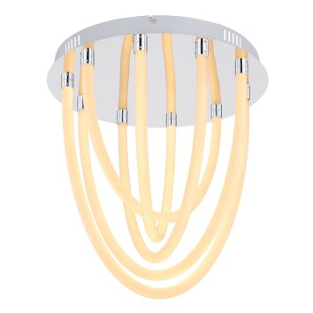 Globo KAIA Plafondlamp LED Chroom, 1-licht