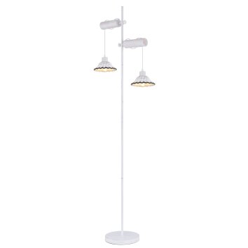 Globo JOWITA Staande lamp Wit, 2-lichts