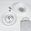 Sambani Plafondlamp LED Chroom, Wit, 1-licht, Afstandsbediening, Kleurwisselaar