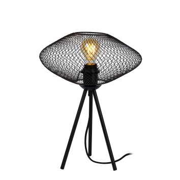 Lucide MESH Tafellamp Zwart, 1-licht