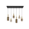 Lucide JOANET Hanglamp Goud, Messing, Zwart, 6-lichts