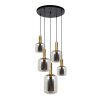 Lucide JOANET Hanglamp Goud, Grijs, Messing, Zwart, 5-lichts