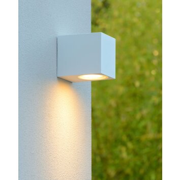 Lucide ZARO Buiten muurverlichting Wit, 1-licht