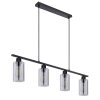 Globo HADERA Hanger Zwart, 4-lichts