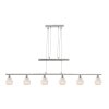 Globo OLLI Hanger LED Nikkel mat, 6-lichts