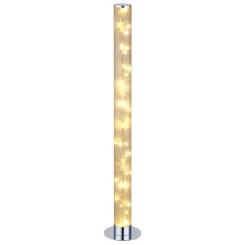 Globo ROCKY Staande lamp LED Chroom, 1-licht