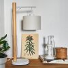 Geelong Tafellamp Hout licht, Wit, 1-licht