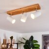 Zuoz Plafondlamp Hout licht, 3-lichts