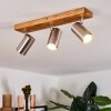 Zuoz Plafondlamp Hout licht, 3-lichts