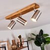 Zuoz Plafondlamp Hout licht, 3-lichts