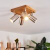 Zuoz Plafondlamp Hout licht, 4-lichts