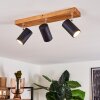 Zuoz Plafondlamp Hout licht, 3-lichts