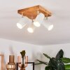 Zuoz Plafondlamp Hout licht, 4-lichts