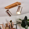 Zuoz Plafondlamp Hout licht, 2-lichts