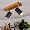 Zuoz Plafondlamp Hout licht, 2-lichts