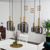 Maliali Hanglamp Goud, Messing, Zwart, 6-lichts