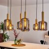 Maliali Hanglamp Goud, Messing, Zwart, 6-lichts