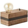 Brilliant Woodhill Tafellamp Hout donker, Zwart, 1-licht