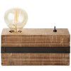 Brilliant Woodhill Tafellamp Hout donker, Zwart, 1-licht