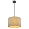 Globo ROGER Hanger Hout licht, Zwart, 1-licht