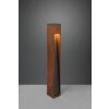 Trio Canning Padverlichting Hout donker, Nikkel mat, 1-licht