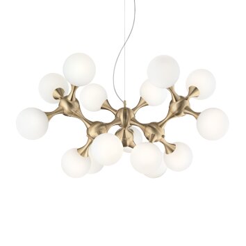 Ideallux NODI Hanglamp Messing, 15-lichts