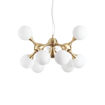 Ideallux NODI Hanglamp Messing, 9-lichts