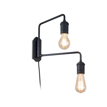 Ideallux TRIUMPH Muurlamp Zwart, 2-lichts