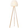 Brilliant Inna Staande lamp Hout licht, Wit, 1-licht