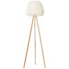 Brilliant Inna Staande lamp Hout licht, Wit, 1-licht