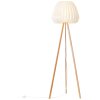 Brilliant Inna Staande lamp Hout licht, Wit, 1-licht