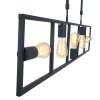 Steinhauer Racky Hanglamp Zwart, 5-lichts