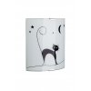 Brilliant Cat Muurlamp Wit, 1-licht