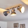 Orny Plafondlamp Hout licht, 3-lichts