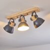 Orny Plafondlamp Hout licht, 3-lichts