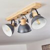 Orny Plafondlamp Hout licht, 3-lichts