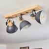 Orny Plafondlamp Hout licht, 3-lichts