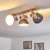 Orny Plafondlamp Hout licht, 3-lichts