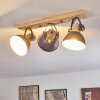 Orny Plafondlamp Hout licht, 3-lichts