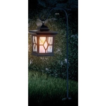 Globo SOLAR Solarlamp LED Zwart, 1-licht